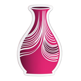 vase floral SVG PNG design with clean design elements, white and pink floral elements
