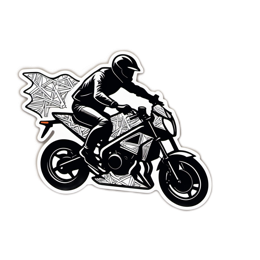 biking sticker SVG PNG design with clean design elements