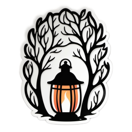 lantern nature SVG PNG design with clean design elements
