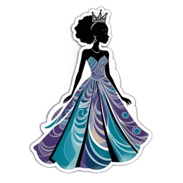 beautiful dress SVG PNG design