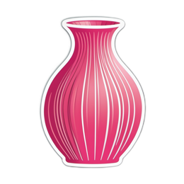 vase pink SVG PNG design with clean design elements