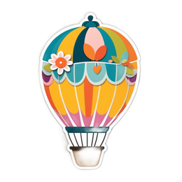 balloon colorful SVG PNG design with clean design elements