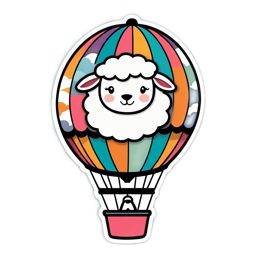 balloon sheep SVG PNG design