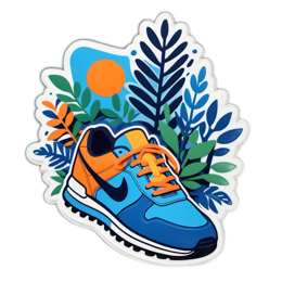 sneaker nature SVG PNG design with clean design elements