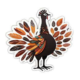 autumn turkey leaves SVG PNG design with clean design elements