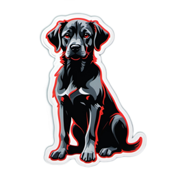 pet blackdog SVG PNG design with clean design elements