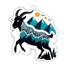 goat mountains graphics SVG PNG design