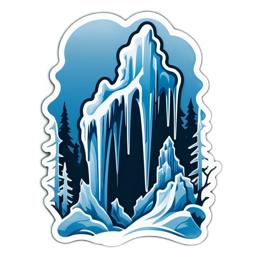 winter landscape SVG PNG design with clean design elements