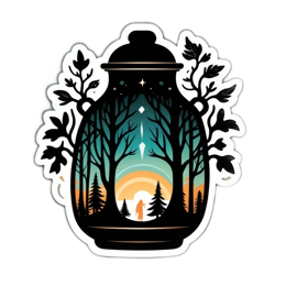 fantasy scene sticker SVG PNG design