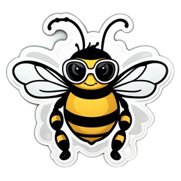 fashion bee SVG PNG design with clean design elements