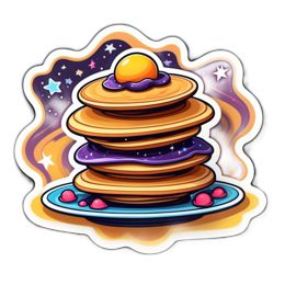 pancakes galaxy SVG PNG design