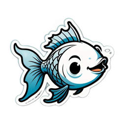 fish cute SVG PNG design with clean design elements