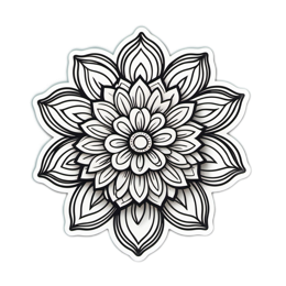 flowerpattern flower SVG PNG design with clean design elements, black and white floral elements