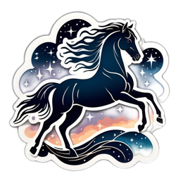 unicorn night sky SVG PNG design with clean design elements