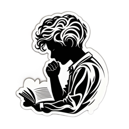 reading thinking SVG PNG design