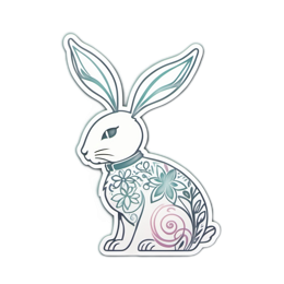 quotes rabbit illustration floral SVG PNG design with floral elements