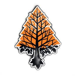 autumn tree SVG PNG design with clean design elements