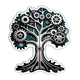 tree gears mechanism SVG PNG design