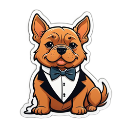 funny dog tuxedo SVG PNG design