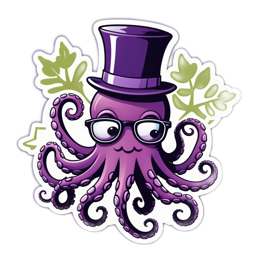 octopus sticker SVG PNG design