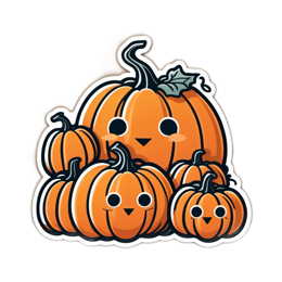 pumpkins cartoon SVG PNG design