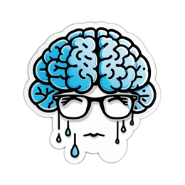 artistic brain sticker SVG PNG design
