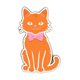 decoration cat SVG PNG design with clean design elements