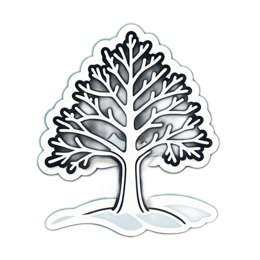 tree leaf silhouette SVG PNG design with clean design elements