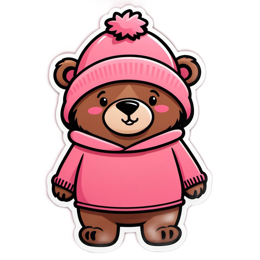 cute bear sweater SVG PNG design