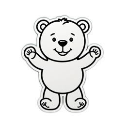 quotes bear sticker SVG PNG design with clean design elements