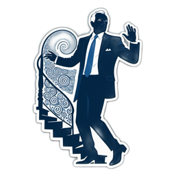 staircase silhouette SVG PNG design with clean design elements