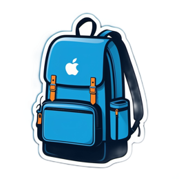 backpack technology SVG PNG design with clean design elements