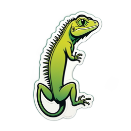 reptile sticker SVG PNG design with clean design elements