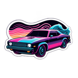 car vibrant SVG PNG design with clean design elements