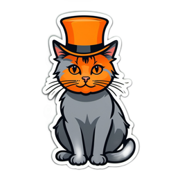 halloween cat hat SVG PNG design