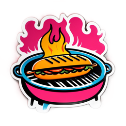 barbecue hotdog SVG PNG design