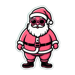 fantasy santa SVG PNG design with clean design elements