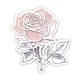 rose purple SVG PNG design with clean design elements