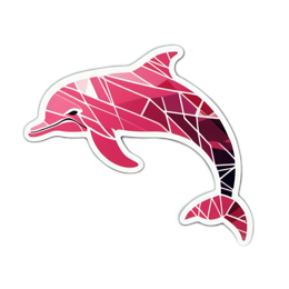 dolphin colorful SVG PNG design