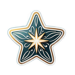 star SVG PNG design with clean design elements