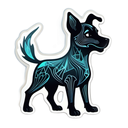 quotes artistic dog SVG PNG design with clean design elements