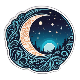 nature moonlight SVG PNG design