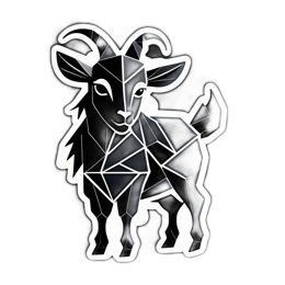 goat geometric SVG PNG design with clean design elements