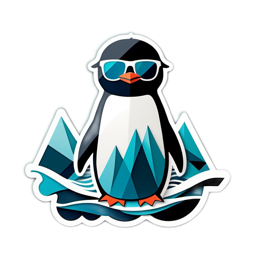penguin sunglasses SVG PNG design