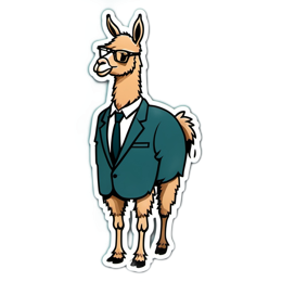 fashion fancyllama SVG PNG design