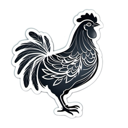 chicken print SVG PNG design