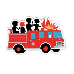 firetruck adventure SVG PNG design with clean design elements