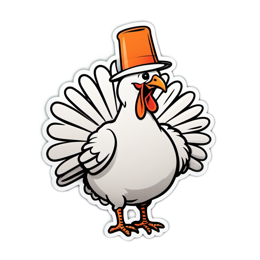 turkey hat fun SVG PNG design with clean design elements