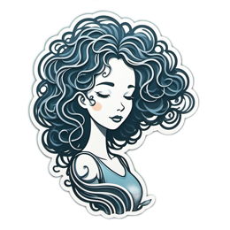 girl hair SVG PNG design