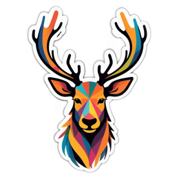 illustration stag SVG PNG design with clean design elements